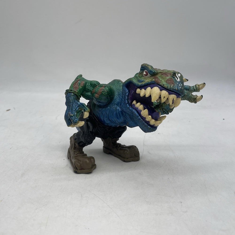 Vintage Mattel T-BONE Figure Extreme Dinosaurs War Paint Camo Dino Chopper 1996